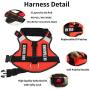 Dihapet No Pull Dog Harness, Service Dog Vest, Adjustable Reflective in Training Dog Vest