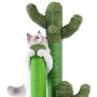 PAWZ Road Cat Scratching Post Cactus Cat Scratcher Featuring with 3 Scratching Poles and Interactive Dangling Ball