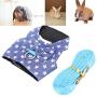 TOPINCN Rabbit Harness with Lead Set Cute Bow Tie Vest Harness Adjustable Pet Chest Walking Harness for Bunny Hamster Ferret and Small Animals