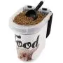 Paw Prints 15 Pound Pet Airtight Food Storage Container, Carlos the Bulldog Design, Includes Snap-In 1 Cup Measured Scoop, 12.5 L x 9.75 W x 13.38 inches, 37716 Paw Prints 15 Pound Pet Airtight Food Storage Container, Carlos the Bulldog Design, Includes Snap-In 1 Cup Measured Scoop, 12.5 L x 9.75 W x 13.38 inches, 37716