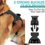 PUPTECK Dog Harness No Pull, Adjustable Reflective Oxford Outdoor Pet Vest, Easy Control Padded Handle for Medium Large Dogs