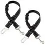 LUPAPA Dog Seat Belt for Vehicle Car (2-Pack), Adjustable Length Pet Seat Belt with Hook Lock and Seatbelt Buckle, Elastic Buffered Reflective Nylon for Shock Attenuation LUPAPA Dog Seat Belt for Vehicle Car (2-Pack), Adjustable Length Pet Seat Belt with Hook Lock and Seatbelt Buckle, Elastic Buffered Reflective Nylon for Shock Attenuation