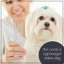 BRIGHT PAWS 2-in-1 Pet Stainless Steel Grooming Comb,Dog Cat Comb Tool,7 1/2'' Pet Combs Set,Rounded Teeth Pet Comb for Large, Medium and Small Dogs,Cats with Tangled Short/Long Hair