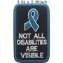 ODSP Service Dog Do Not Separate Dog from Handler, Not All Disabilities are Visible, by Law Embroidered Fastener Hook and Loop Backing Patches for Vests/Harnesses
