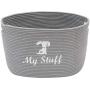 Geyecete Dog Storage Basket Oval Cotton Rope Basket Dog Toy Storage Basket - Laundry Basket Storage Bin Pet Toy Storage Boxes Living Room Organizer