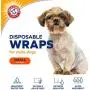 Arm & Hammer for Pets Male Dog Wraps, Size Small, 12 Count | Ultra-Abosorbent, Adjustable Male Dog Diapers with Leak-Proof Protection and Wetness Indicator (FF13881)