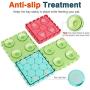 VavoPaw Pet Slow Feeder Dog Bowls, [4-Pack] Slow Eating Licking Mat, Slow Feeder Dog Tray, Pet Anxiety Relief fit Dog Cat Bathing Grooming Food Treats - Colorful