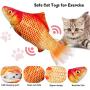 HI NINGER Electric Floppy Fish Cat Toy 4 Pieces for Indoor Playing Fun Cat Play Toy, Cat Toys for Indoor Cat Dog-Imitation Mouse, Catnip, Cat Teaser Stick