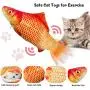 HI NINGER Electric Floppy Fish Cat Toy 4 Pieces for Indoor Playing Fun Cat Play Toy, Cat Toys for Indoor Cat Dog-Imitation Mouse, Catnip, Cat Teaser Stick HI NINGER Electric Floppy Fish Cat Toy 4 Pieces for Indoor Playing Fun Cat Play Toy, Cat Toys for Indoor Cat Dog-Imitation Mouse, Catnip, Cat Teaser Stick