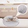 Bathonly Calming Anti-Anxiety Pet Bed Pillow Bed Faux Fur Cuddler Donut Bed for Small Dogs and Cats up to 15 pounds,Light Grey 19.7 Bathonly Calming Anti-Anxiety Pet Bed Pillow Bed Faux Fur Cuddler Donut Bed for Small Dogs and Cats up to 15 pounds,Light Grey 19.7