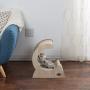 Cat Scratching Post- Wood and Cardboard Incline Vertical Scratcher Station for Kittens and Large Cats, Furniture Scratch Deterrent by PETMAKER