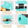 Pawaboo Cat Food Dispenser Treat Toys, Interactive Treat Dispensing Slow Feeder Pet Food Treat Ball, Funny Tumbler Style IQ Training Toy with Dual Rolling Balls & Detachable Wand for Cats Kitten, Blue