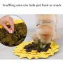 Liakk Snuffle Mat for Dogs, Dog Feeding Mat, Dog Puzzle Toys, for Encourgaing Natural Foraging Skills for Cats Dogs (Sunflower)