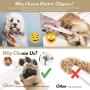 Dog Clippers with LED lights Dog Grooming Clippers 2-Speed USB Rechargeable Professional Dog Trimmer Low Noise Cordless Dog Clippers for Small Dogs and Cats Hair Around Face, Paws, Eyes, Ears, Rump