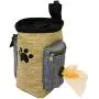Dog Treat Pouch, Dog Treat Bag for Training Small to Large Dogs, Easily Carries Pet Toys, Kibble, Treats, Built-in Poop Bag Dispenser - Brown