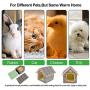 YYDS Outdoor Pet House, Winter Warm Cat House Waterproof, Leopard Print Stray Kitty House Thickened Weatherproof Pet Shelter for Cat Dog