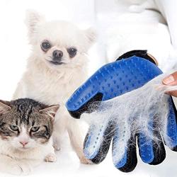 Mitor Pet Grooming Gloves, Pet Gloves，Professional Animal Dogs Grooming Brushes, Hair Remover Gloves - Gentle Brush for Cats, Dogs Grooming Brushes