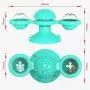 Eoncore Windmill Cat Toys Cat Scratcher Toothbusher Rolling Kitten Toys with Suction Cup Indoor Pet Toys Build-in Detachable Spinning Led Light