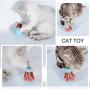 Bihuo Cat Tumbler Toy, Interactive Teaser Toys with Catnip Ball and Silvervine Stick Kitty Chew Toothbrush Molar Tools for Kitten Teeth Cleaning Dental Care with Catmint