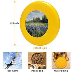 Pet Frisbee Flying Disc Dog Toy - Multifunction Evening at The Iris Field Timothy Easton
