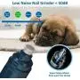 OKX Dog Nail Grinder, Professional Electric 2-Speed Rechargeable Low Noise Pet Nail Trimmer Painless Paws Grooming & Smoothing for Small Medium Large Dogs & Cats + Free Dog Nail Cliper OKX Dog Nail Grinder, Professional Electric 2-Speed Rechargeable Low Noise Pet Nail Trimmer Painless Paws Grooming & Smoothing for Small Medium Large Dogs & Cats + Free Dog Nail Cliper