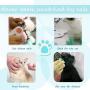 WEWBABY Anti-Scratch Cat Shoes Rubber Boots for Cats Adjustable Cat Claw Covers Silicone Cat Paws Gloves for Cats Only Cat Feet Covers for Cat Home Bathing or Shaving Pet Grooming Salon