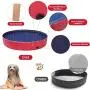 pedy Dog Swimming Pool with Brush, Collapsible Pet Bath Pool Foldable Bathing Tub Kiddie Pool for Dogs Cats and Kids pedy Dog Swimming Pool with Brush, Collapsible Pet Bath Pool Foldable Bathing Tub Kiddie Pool for Dogs Cats and Kids