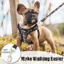 CHERPET Puppy Harness and Leash Set - Plaid Cute Adjustable Small Dog Fulll Body Vest Escape Proof Safety No Pull Halter Mesh Breathable Soft for Easy Walk Outdoor,Comfort Fit Kittens Small Animals