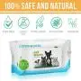 Pet Wipes for Dogs & Cats, Multi Purpose Deodorizing Hypoallergenic Dog Wipes, 100% Fragrance Free, Natural & Friendly Pet Grooming Wipes for Cleaning Faces Bums Eyes Ears Paws Teeth, 100Count/ Pack Pet Wipes for Dogs & Cats, Multi Purpose Deodorizing Hypoallergenic Dog Wipes, 100% Fragrance Free, Natural & Friendly Pet Grooming Wipes for Cleaning Faces Bums Eyes Ears Paws Teeth, 100Count/ Pack
