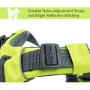 Tuff Mutt - Easy On/Easy Off Dog Harness, Medium & Large Breeds, Walk, Run & Hike with Confidence, Stay Safe with Bright Reflective Stitching, Two Secure Attachment Points
