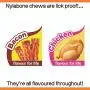Nylabone Moderate Flexible Dental Dog Chew Toy Bones, 3 Pack, Bacon, Chicken Flavoured, X-Small, for Dogs Up to 7 kg Nylabone Moderate Flexible Dental Dog Chew Toy Bones, 3 Pack, Bacon, Chicken Flavoured, X-Small, for Dogs Up to 7 kg