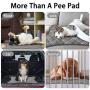 laamei Washable Pee Pads for Dogs 55''x39'',Reusable Potty Training Pads with Great Absorbency,Quick Dry Puppy Whelping Pads,Lightweight Pet Cat Bunny Outdoor Pee Pad Mat