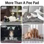 laamei Washable Pee Pads for Dogs 55''x39'',Reusable Potty Training Pads with Great Absorbency,Quick Dry Puppy Whelping Pads,Lightweight Pet Cat Bunny Outdoor Pee Pad Mat
