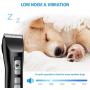 AMIR (2021 New) Electric Pet Grooming Clipper, 2 Speed Cordless Pet Hair Trimmer, USB Rechargeable Grooming Kit, Low Noise High Power Grooming Tools for Small and Large Dogs and Cats