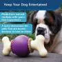 PetSafe Busy Buddy Bouncy Bone, Treat Holding Dog Toy, Small, Medium, Medium/Large and Large Sizes PetSafe Busy Buddy Bouncy Bone, Treat Holding Dog Toy, Small, Medium, Medium/Large and Large Sizes