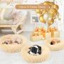 Donut Dog Bed, Premium Quality Faux Fur Plush Pet Cat Bed Comfortable Cuddler Round, Ultra Soft Calming Dog Cushion Bed-Better Sleep for Large Medium Small Dogs and Cats (Multiple Sizes&Colors)