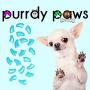 Purrdy Paws 40-Pack Soft Nail Caps for Dogs Claws Sky Blue