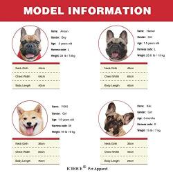 iChoue Dog Harness Easy On and Off Adjustable Harness Lightweight Harness with Handle for Small and Medium Dogs