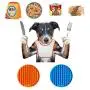 Lick Mat for Dogs - Slow Eating Dog Bowl to Slow Down Eating Puzzle Feeder for Dog and Cat with Suction Cup Slow Treat Dispensing Mat Perfect for Pet Food Treats Yogurt or Peanut Butter (Blue/Orange) Lick Mat for Dogs - Slow Eating Dog Bowl to Slow Down Eating Puzzle Feeder for Dog and Cat with Suction Cup Slow Treat Dispensing Mat Perfect for Pet Food Treats Yogurt or Peanut Butter (Blue/Orange)