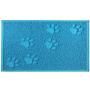 UUME Rectangle Pet PVC Bowl Mat Waterproof Dog Cat Mat Non-Stick Non-Slip Anti-Spill Easy Clean Pet Feeding Mat for Food and Water Blue 1Pcs