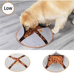 DogLemi Upgrade 3 Difficult Levels Pet Snuffle Mat Nose Work Training Dog Mat IQ Puzzle Dog Snuffling Products Dog Treats Food Slow Feed Bowl Mat