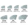 Purrdy Paws 40-Pack Soft Nail Caps for Dogs Claws Silver Holographic Glitter