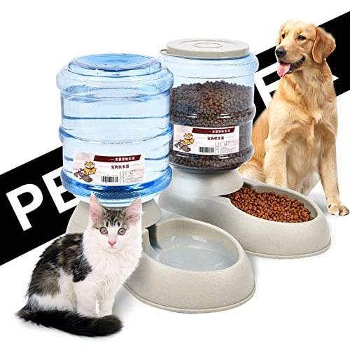 Pet Drinkers Cat Dog Automatic Feeder Drinking Animal Bowl Water Detachable Food Drink Dispenser Fountain Self-Dispensing Waterer