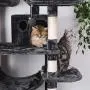 BEWISHOME Large Cat Tree Condo with Sisal Scratching Posts Perches Houses Hammock, Cat Tower Furniture Kitty Activity Center Kitten Play House MMJ03 BEWISHOME Large Cat Tree Condo with Sisal Scratching Posts Perches Houses Hammock, Cat Tower Furniture Kitty Activity Center Kitten Play House MMJ03