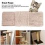 CALIDAKA Cat Scratching Post Sisal Rope Chair Replacement Stool Parts Repair DIY Post Durable Pet Supplies