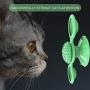 FAIRYLOVE Cat Toys Interactive Chew Toys for Indoor Cats with Led Ball and Mint Balls Funny Kitten Suction Cup Windmill Catnip Toy