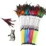 InfonxarStore Cat Toys - Pet Cat Feather Spring Stick Teaser Kitten Inter Bell Rod Wand Playing To- Krinkle Real Variety Natural Friendly Sellers Hedgehog Filled Easter Butterfly Hide Chaser Fuzzy W InfonxarStore Cat Toys - Pet Cat Feather Spring Stick Teaser Kitten Inter Bell Rod Wand Playing To- Krinkle Real Variety Natural Friendly Sellers Hedgehog Filled Easter Butterfly Hide Chaser Fuzzy W