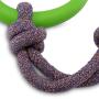 Beco Rubber Hoop on Rope Dog Toy
