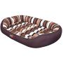 Hobbydog XL OWABRP6 Dog Bed Oval L 87 x 68 cm Red Codura, XL, Brown, 3.9 kg