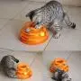 Dongdexiu Pet Supplies Interactive 3 Layers Tower of Tracks Balls Cat Toy (Orange) Pet Toys